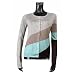 Zadig & Voltaire silk / cashmere stripe cardigan with silver trim