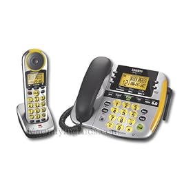 Uniden - DECT 6.0 Corded Large Button Telephone System with Cordless Expansion Handset
