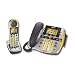 Uniden - DECT 6.0 Large Button Corded Telephone System with Cordless Expansion Handset