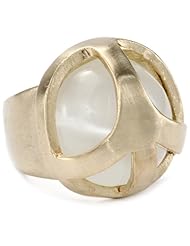 Low Luv by Erin Wasson Peace Cage Clear Cat Eye Stone Ring