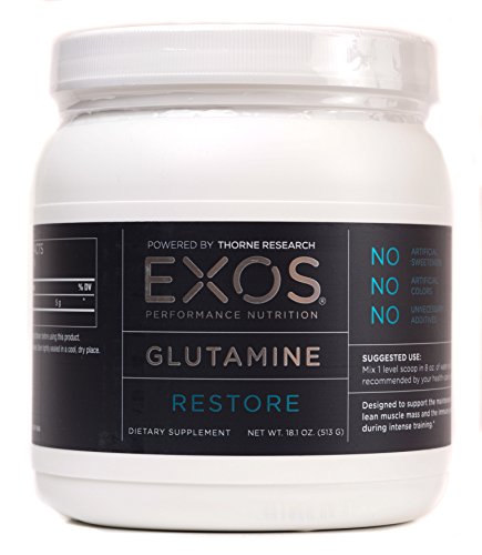 EXOS Performance Nutrition - Glutamine - Supports Lean Muscle Mass During Intense Training - 90 Servings