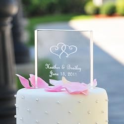 Personalized Acrylic Square Cake Topper