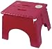 B&R Plastics 101-6BURG Burgandy EZ Foldz Step Stool