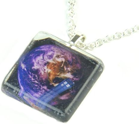 Tardis Pendant Necklace Earth Dr Who Jewelry