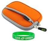 rooCASE Neoprene Sleeve (Orange) Carrying Case Pentax Optio W90 Digital Cam ....
