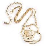 417pjShOfKL. SL160  Gold Tone Romantic Rose Pendant