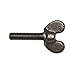 Wing Screw, Iron, 1/4-20 x 1/2 In, Pk 25