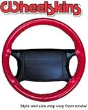 Leather Steering Wheel Cover :14 1/4 x 4 : 2010 : Toyoya Prius: Wheelskins Leather Steering Wheel Cover : Cobalt