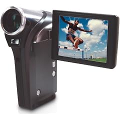 Aiptek AHD Z7 Full HD Camcorder (5-fach optischer Zoom, 7,6 cm (3 Zoll) Display, SD/SDHC/MMC Spiecherkartenslot bis 32GB) schwarz/grau