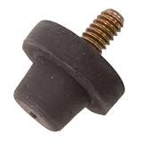 .94 dia., 1/4-20 thds., .90 Lg., 20 Lbs Comp. Load, Inch Conical Single End Male Natural Rubber Vibration Mount (1 Each)
