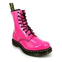 Dr Martens 8 EyeLet 1460 W Patent Leather Womens Boots Ladies Ankle - Pink