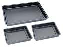 chg Set209-10 Brat-u. Auflaufformen Set 3-tlg. 1x Brat-u.Backform Ma&szlig;e:42x29x4 cm 2x Brat-u.Backform Ma&szlig;e: 29x23x4 cm