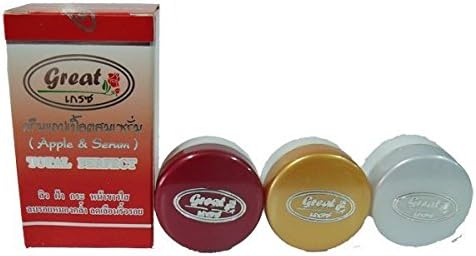 12 Sets X 3 in 1 Mei - Yong Super Extra Whitening Cream Red Apple Mixed Q10 Serum Face Lift Natural Algae 100% Nature.(3items in Set)(whitening + Aging + Reduce Dark Spot + Melasma + Acne) 1 Set Have 3 Items.