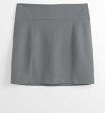 Black Poppy Seamed Tube Skirt