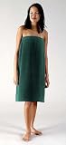 Women's 100% Terry Cotton Shower Body Wrap (L/XL, Hunter Green)