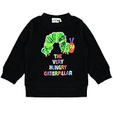 アスナロ（トップス トレーナー） はらぺこあおむし トレーナー ベビー 男児 裏起毛 長袖90 ブラック