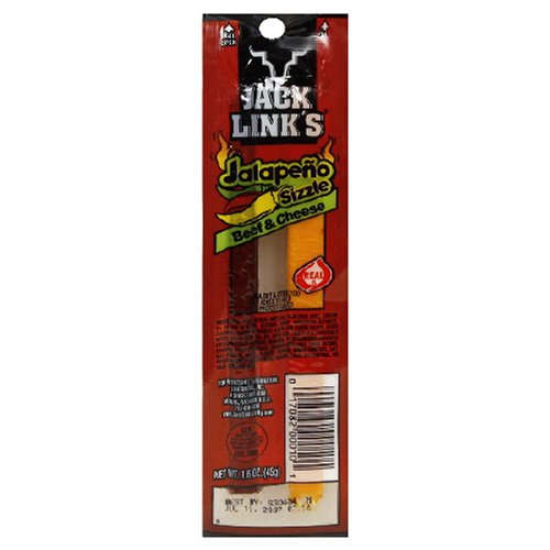 Jack Links Combo Pack Jalapeno Sizzle Beef and Cheese, 1.2-Ounce Packages (Pack of 32) by Dried Beef