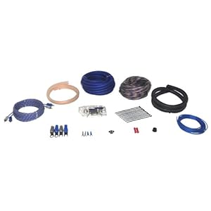 Power Acoustik AKIT-2 Amplifier Wire Kit with 2 Gauge 17ft Power Wire 30 ft Speaker Wire 17ft RCA and Turn-On Wire 80A ANL Fuse & Holder
