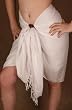 Rayon Sarongs - Black, Brown or White - 1 Free Coconut Sarong Tie Per Order.