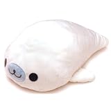 13" Mamegoma San-X seal plush doll (white)