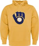 Milwaukee Brewers Gold Signature Hooded Sweatshirt