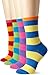 K. Bell Socks Women's Mix It Up Stripes Crew 2 Pack