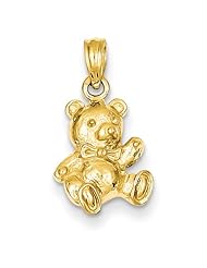 14k Teddy Bear Charm