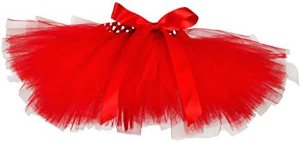 Princess Bowtique Baby Girl's Tutu (0-2T, Red) Christmas Holiday Newborn Tutu Skirt