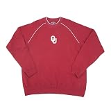 Antigua University of Oklahoma Inspired Fleece Long Sleeve Crewneck Pullover
