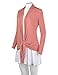 BIADANI Women Classic Hi-Low Open Front Lightweight Soft Drape Rayon Cardigan (S-5X)