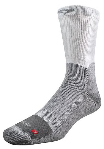 Drymax Men's Work Boot HD Crew Socks,Grey,L (Mens 8.5-10.5 / Womens 10-12)