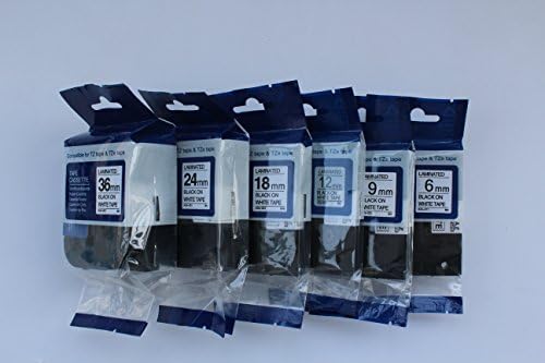 1PK Onirii Black on White Tape Cartridge (TZ231,TZe231,TZ-231,TZE231), 12mm Wide x 8m Length 1/2 Inch,Compatible Brother P-Touch Printers &amp; Machine