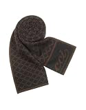 Gucci - Gucci Signature Diamond Pattern Wool Long Scarf Brown