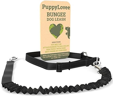 Dog Training Leash By Puppylovee - 5 Out of 5 Stars - Hands Free Premium Leash Great for Running Jogging Hiking Walking - Pet Supplies for Dogs Leashes - For Small and Large Dogs 30 to 100 Lbs - Perfect Pet Lover Gifts - Pets Dogs Toys Gift - Train Dog to Run By Your Side
