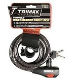 TRIMAX T360 COILED BRAIDED CABLE MOTORCYCLE LOCK