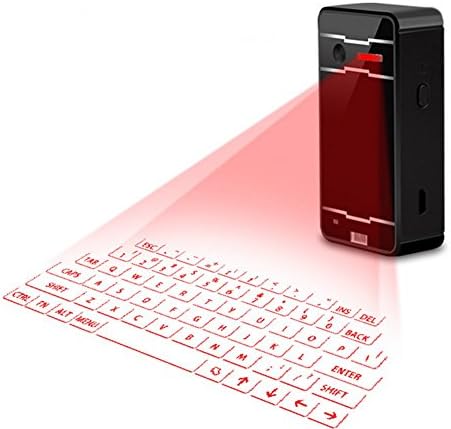 ShineeE Virtual Projected Laser Bluetooth Keyboard for Phone PC Tablet Laptop--Black