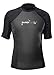 Hyperflex Wetsuits Men's Polyolefin 1.5mm 50/50 S/S Shirt, Black, X-Large - Surfing, Windsurfing & Wakeboarding