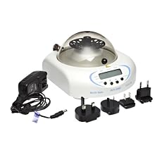 Grant Instruments PCV-3000 USA Bio Multi-spin Compact Benchtop Centrifuge/Vortex Mixer, 225mm Width x 115mm Height x 180mm Depth, 1000 to 3500 rpm, 12V DC