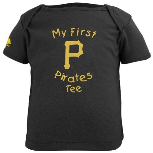 MLB Infant/Toddler Boys' Pittsburgh Pirates My First Tee (Black, 12 Months)