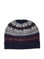 Hackett London Gorro Lana Hkt Fairisle (Azul Oscuro)