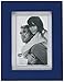 Malden International Designs 672-57 Linear Classic Wood Picture Frame, 5x7, Blue