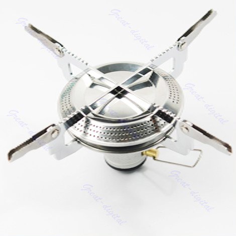 Lightweight Large Burner Classic Camping and Backpacking Stove. For Butane and Propane Canisters