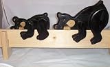 417qO7BlN0L. SL160  Black Bear Fence Sitters Mom & Baby Bear Lodge Yard Art