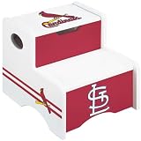 Product details for Guidecraft G11217 St. Louis Cardinals Storage Step-Up Stool