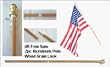 Woodgrain Spin Free Flagpole