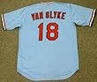 ANDY VAN SLYKE St. Louis Cardinals 1983 Majestic Cooperstown Throwback Away Baseball Jersey