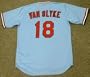 ANDY VAN SLYKE St. Louis Cardinals 1983 Majestic Cooperstown Throwback Away Baseball Jersey, LARGE