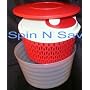 Tupperware Spin'n Save Salad Spinner 4 Qt Chili