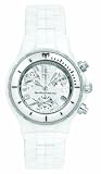 Technomarine Ladies Chronograph Watch TC05C with White Dial and White Ceramic Bracelet