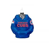 Kurt Adler 4-1/2-Inch Chicago Cubs Glass Hoodie Sweatshirt Ornament